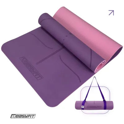 Коврик для йоги и фитнеса EasyFit Polarity рadma с ремнем - Robinzon.ua