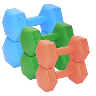 Гантелі композитні PowerPlay 4124 Hercules НАБІР 12 кг  (3 пари) - Robinzon.ua