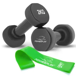 Гантель вінілова PowerPlay 4125 Achilles 2*2 кг. Чорні (2шт.) Гантель вінілова PowerPlay 4125 Achilles 2*2 кг. Чорні (2шт.) - Robinzon.ua