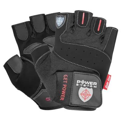 Рукавиці для фітнесу та важкої атлетики Power System PS-2550 Get Power Black M - Robinzon.ua