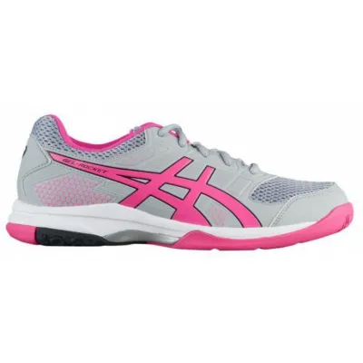 Жіночі кросівки для сквошу Asics Gel-rocket 8 mid grey/pink glo (37) 6 B756Y-020 - Robinzon.ua
