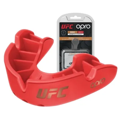 Капа боксерская OPRO Bronze UFC детская (возраст до 10) Red (ufc.102513002) - Robinzon.ua
