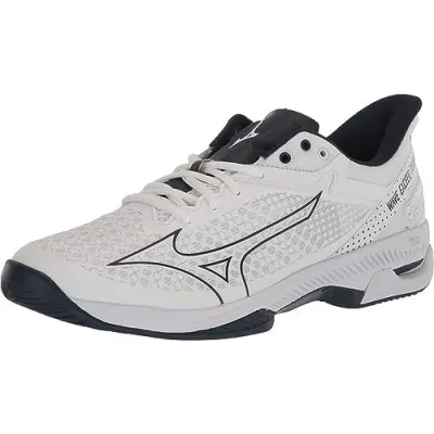 Чоловічі кросівки MIZUNO WAVE EXCEED TOUR4 CC білий/чорний/сірий (40.5) UK7 61GC2077-09 40.5 - Robinzon.ua