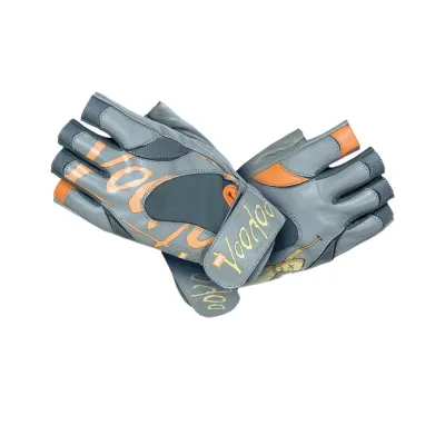 Перчатки для фитнеса и тяжелой атлетики MadMax MFG-921 Voodoo Light grey/orange M - Robinzon.ua