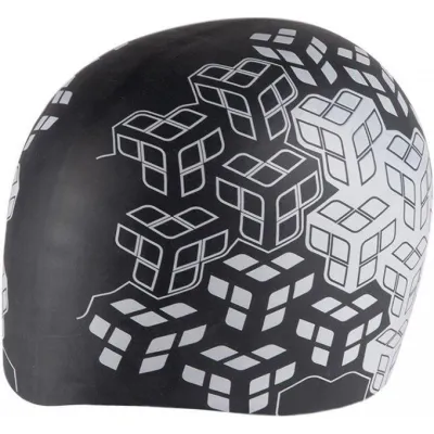 Шапочка для плавания Arena REVERSIBLE CAP Черный, Белый OSFM (003786-109) - Robinzon.ua