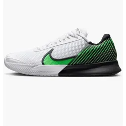 Чоловічі кросівки для тенісу Nike ZOOM VAPOR PRO 2 HC Білий Зелений 42 (DR6191-105 42) - Robinzon.ua