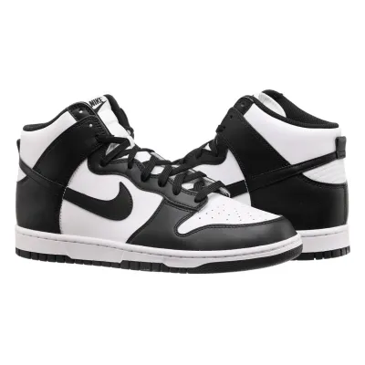 Мужские Кроссовки Nike DUNK HI RETRO Белый Черный 46 (7dDD1399-105 46) - Robinzon.ua