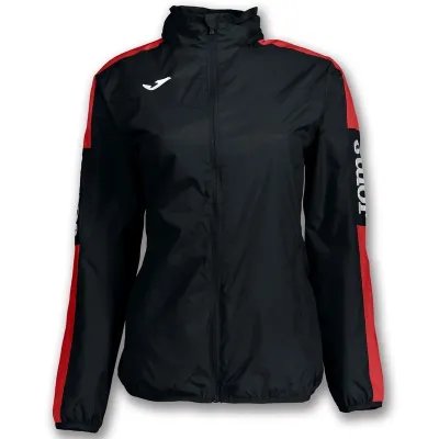 Женская ветровка Joma RAINJACKET CHAMPION IV BLACK-RED WOMAN черный,красный M 900382.106 M - Robinzon.ua