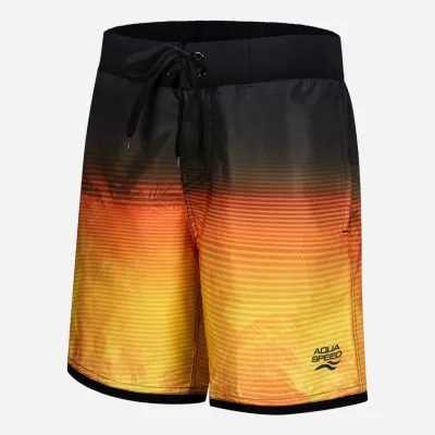 Пляжні шорти Aqua Speed Nolan 302-18 50-52 (XXL) Помаранчеві з чорним (5908217690760) - Robinzon.ua