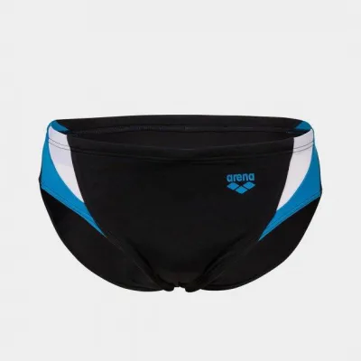 Чоловічі Плавки-сліпи Arena SWIM BRIEFS PANEL Чорний, Білий, Блакитний 80 (005913-510) - Robinzon.ua