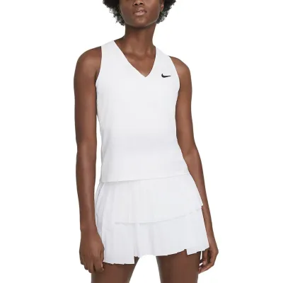 Женская майка Nike Court Victory Flouncy tank white (XS) CV4784-100 XS - Robinzon.ua