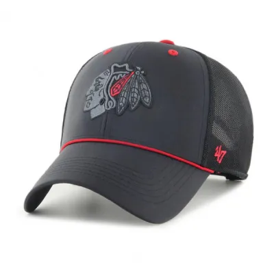 Кепка-тракер 47 Brand NHL Chicago Blackhawks One Size Black/Grey/Red H-BRPOP04BBP-BK - Robinzon.ua