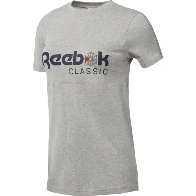 Женская майка Reebok F classic tee medium  grey heather (S) BQ2524 S - Robinzon.ua