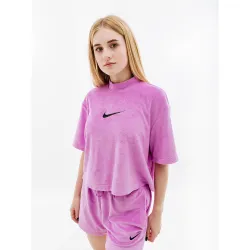 Жіноча Футболка Nike W NSW MOCK SS TEE TRRY MS Фіолетовий M (7dFJ4894-532 M) Жіноча Футболка Nike W NSW MOCK SS TEE TRRY MS Фіолетовий M (7dFJ4894-532 M) - Robinzon.ua