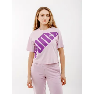 Женская Футболка Puma POWER Cropped Tee Фиолетовый S (7d67789660 S) - Robinzon.ua