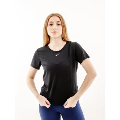 Жіноча Футболка Nike ONE TOP Чорний S (7dDD0638-010 S) - Robinzon.ua