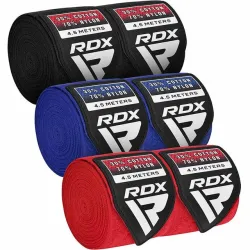 Бинти для боксу RDX RB Hand Wraps Combine 3 пари Red, Black, Blue (4.5м.) Бинти для боксу RDX RB Hand Wraps Combine 3 пари Red, Black, Blue (4.5м.) - Robinzon.ua