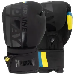 Боксерські рукавиці PowerPlay 3021 Ukraine Чорні 16 унцій Боксерські рукавиці PowerPlay 3021 Ukraine Чорні 16 унцій - Robinzon.ua