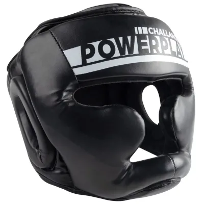Боксерський шолом тренувальний PowerPlay 3048 Чорно-Білий XL - Robinzon.ua