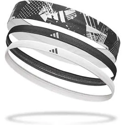 Женские Повязки на голову Adidas Hairbands (Graphic) 3pk Белый, Черный One Size (ADAC-16161) - Robinzon.ua