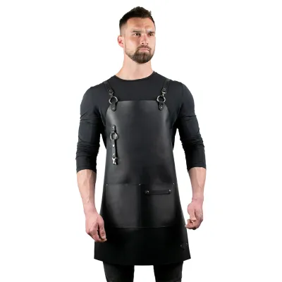 Шкіряний фартух Daddy Smoke чорний - Robinzon.ua