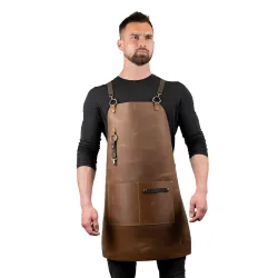 Кожаный фартук Daddy Smoke светло-коричневый. Кожаный фартук Daddy Smoke светло-коричневый. - Robinzon.ua