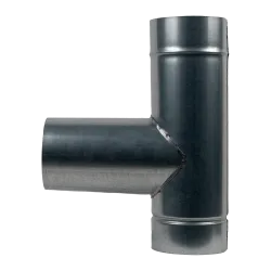 Трійник оцинкований 90°,  діаметр 110мм, товщина 0,5мм - Robinzon.ua