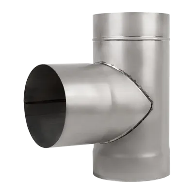 Трійник нержавіючий 90°, діаметр 160мм, товщина 0,8мм - Robinzon.ua
