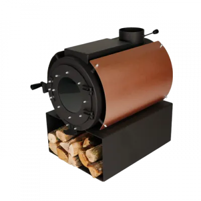 Піч дров'яна опалювальна DS Classic з варильною поверхнею + кожух мідний - Robinzon.ua