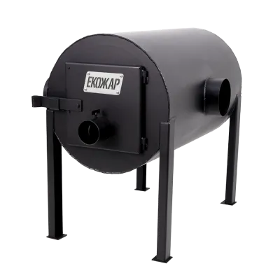 Дров'яна піч буржуйка Екожар Про 350 горизонтальна - Robinzon.ua
