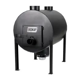 Дров'яна піч буржуйка Екожар Про 500 плюс комплект із вентилятором - Robinzon.ua