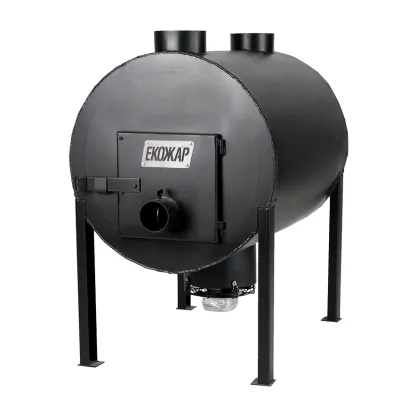 Дров'яна піч буржуйка Екожар Про 500 плюс комплект із вентилятором - Robinzon.ua