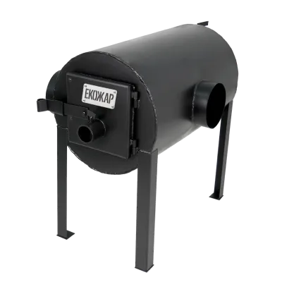 Дров'яна піч буржуйка Екожар Про 203 горизонтальна - Robinzon.ua
