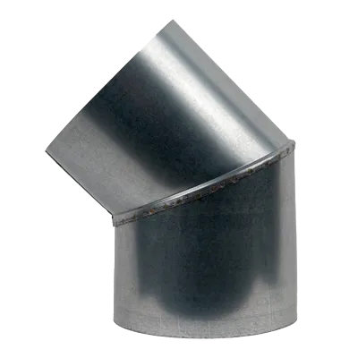 Колено оцинкованное 45°, диаметр 160мм, толщина 0,5мм - Robinzon.ua