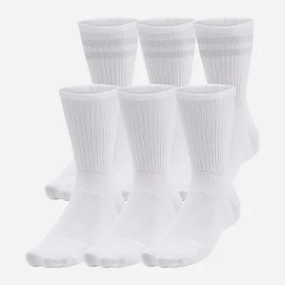 Чоловічі Шкарпетки UA Essential 6pk Crew білий Уні MD 1387058-100 MD - Robinzon.ua