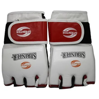 Перчатки для единоборств Sprinter - M. Белые. Кожа - Robinzon.ua