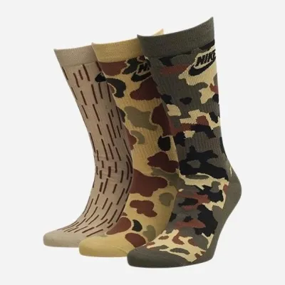 Чоловічі Шкарпетки Nike U NK EVERYDAY ESSENTIAL CREW хакі Уні 38-42 DH3414-903 38-42 - Robinzon.ua