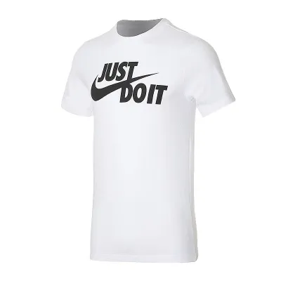 Чоловіча Футболка Nike M NSW TEE JUST DO IT SWOOSH Білий S (7dAR5006-100 S) - Robinzon.ua