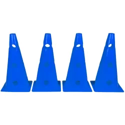 Конуси-фішки спортивні EasyFit 31 см (набір з 4 штук) сині Конуси-фішки спортивні EasyFit 31 см (набір з 4 штук) сині - Robinzon.ua