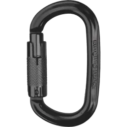 Карабін з муфтою Singing Rock Ozone TWL Oval Black (SR K0017.BB) - Robinzon.ua