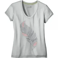 Футболка жіноча Smartwool Merino 150 Feather Tee Pebble Gray, р. XS (SW 17263.083-XS) - Robinzon.ua