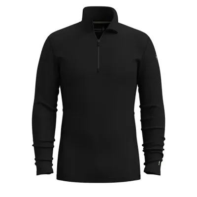 Термофутболка з довгим рукавом чоловіча Smartwool Men's Classic Thermal Merino Base Layer 1/4 Zip Boxed, Black, S (SW SW002822.001-S) - Robinzon.ua