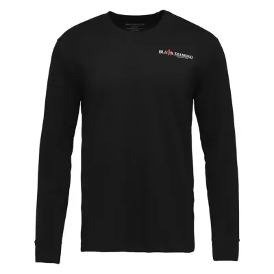 Футболка з довгим рукавом чоловіча Black Diamond M Heritage Wordmark LS Tee, Black, M (BD 7524440002MED1) - Robinzon.ua