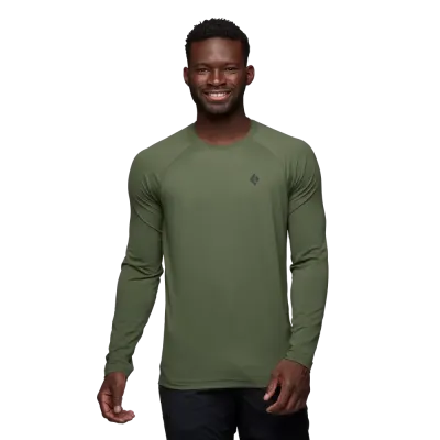 Футболка з довгим рукавом чоловіча Black Diamond M Alpenglow LS Crew, Tundra, XL (BD 7520923010XLG1) - Robinzon.ua