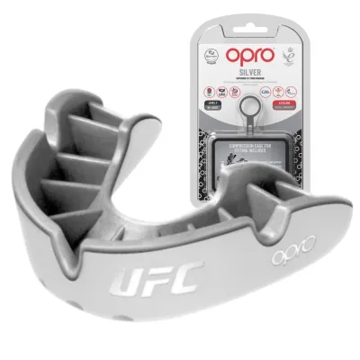 Капа OPRO Silver UFC дитяча (вік до 10) White/Silver (ufc.102515003) - Robinzon.ua