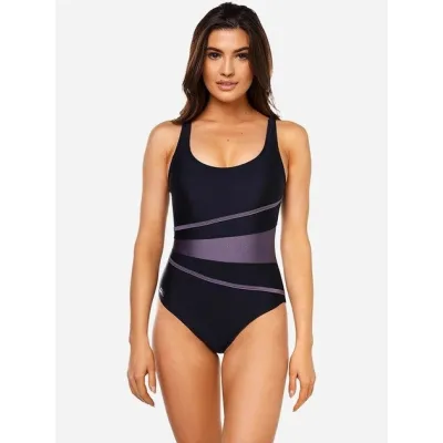 Купальник закритий для жінок Aqua Speed STELLA LADY Чорний, Сірий 36 (299-15 36) - Robinzon.ua