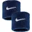 Напульсники Nike SWOOSH CLASSIC WRISTBANDS 2PK синий Универсальные One Size N.101.2405.463.OS - Robinzon.ua