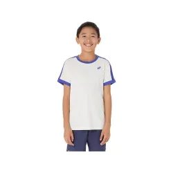 Футболка Asics BOYS TENNIS SS TOP CREAM/DARK COBALT (L) 2044A044-100 L - Robinzon.ua
