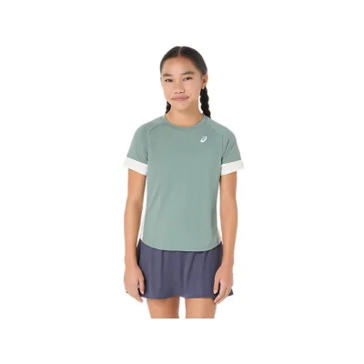 Футболка Asics GIRLS TENNIS SS TOP MONUMENT BLUE/CREAM M 2044A045-400 M - Robinzon.ua