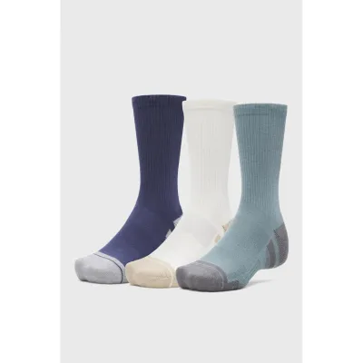 Мужские Носки UA Performance Tech 3pk Crew синий, бежевый, бирюзовый Унисекс LG 1379512-587 LG - Robinzon.ua